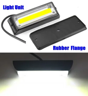 Cool White COB LED Flash Strobe Grille Bumper Running Board Cluster Lights 12V. Brand New Products.