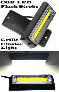 Cool White COB LED Flash Strobe Grille Bumper Running Board Cluster Lights 12V. Brand New Products.
