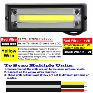 Cool White COB LED Flash Strobe Grille Bumper Running Board Cluster Lights 12V. Brand New Products.