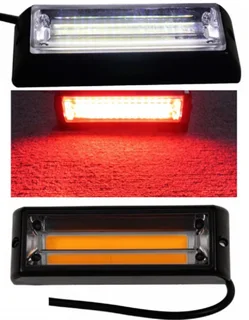 Bright Red COB LED Flash Strobe Grille Bumper Running Board Cluster Lights 12V. Brand New Products.