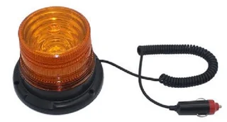 Orange Amber Yellow LED Magnetic Strobe Flash Beacon Light.  Round Magnetic Base. Brand New Products