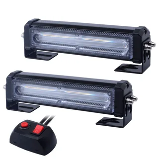 Amber Orange Yellow COB LED Grille Bumper Side Cluster Flash Strobe Lights 12V. Stunning NEW Items.