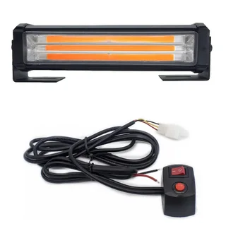 Amber Orange Yellow COB LED Grille Bumper Side Cluster Flash Strobe Lights 12V. Stunning NEW Items.