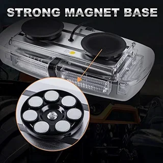 Green High Intensity COB LED Strobe Flash Roof Top Light. Magnetic Mount Base. Brand New Products.