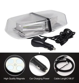 Cool White Flash Strobe Light Magnetic Mount High Intensity COB LED Version. Brand New Products.