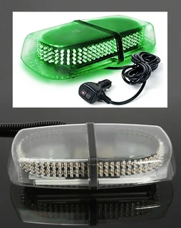 Green LED Flash Strobe Light 240LEDs Magnetic Base for Vehicles. High Intensity. Brand New Products.