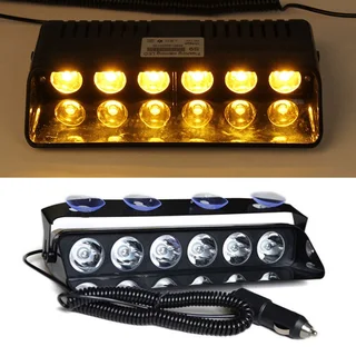 LED Vehicle Windscreen Flash Strobe Dashboard Windshield Amber Orange Yellow Dash Light. Brand NEW.