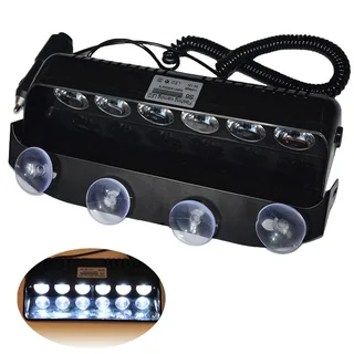 LED Vehicle Windscreen Flash Strobe Dashboard Windshield Cool White Dash Light. Brand New Products.