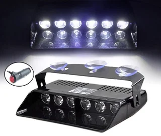 LED Vehicle Windscreen Flash Strobe Dashboard Windshield Cool White Dash Light. Brand New Products.