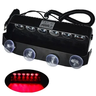 LED Vehicle Windscreen Flash Strobe Dashboard Windshield Bright RED Dash Light. Brand New Products.