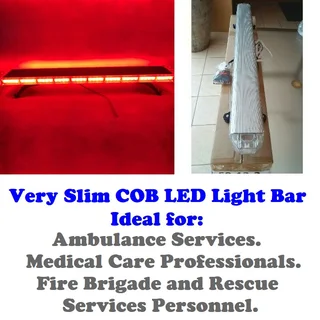 Red COB LED Vehicle Roof Top Strobe Flash Emergency Warning Light Bar. Very Bright Brand New Product