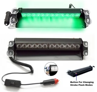 LED Vehicle Windscreen Flash Strobe Dashboard Windshield Light. GREEN Dash Light. Brand New Products