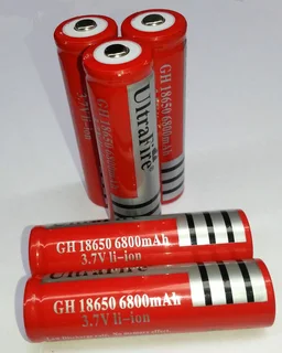 Rechargeable 18650 Batteries Ideal For Cheap LED Torches and Other Light Duty Applications. NEW.