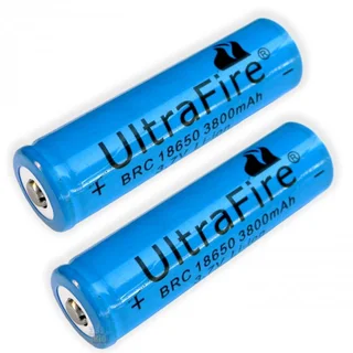 Blue Rechargeable 18650 Batteries Ideal For Cheap LED Torches,  Other Light Duty Applications. NEW.