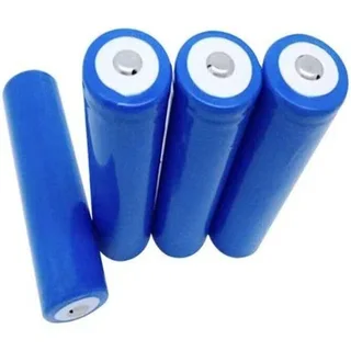 Blue Rechargeable 18650 Batteries Ideal For Cheap LED Torches,  Other Light Duty Applications. NEW.