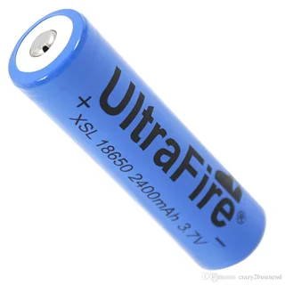 Blue Rechargeable 18650 Batteries Ideal For Cheap LED Torches,  Other Light Duty Applications. NEW.