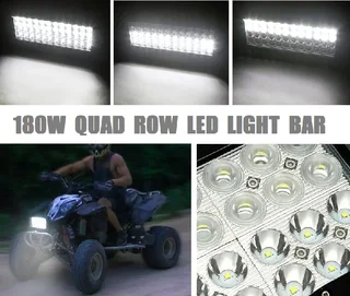 Quad Row Heavy Duty LED Light Bar with Super Bright Multi Beam Latest Technology. Brand New Products