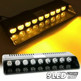 LED Windscreen Vehicle Strobe Dashboard Light Very Long 9LED Version. Dash Lights Brand New Products