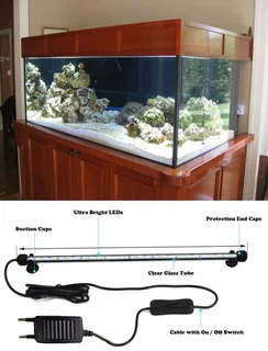 LED Submersible Tube Lamps for Aquariums, Fish Tanks, Fountains, Water Features. Brand New Products.