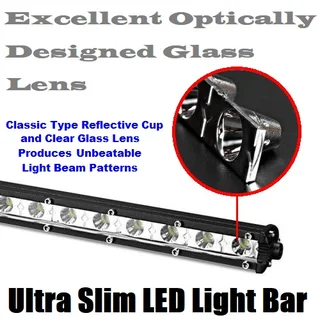 LED Light Bar 23cm Ultra Slim Design 9~60V DC 18W. Single Row Version. Brand New Products.