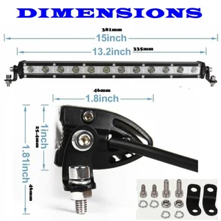 LED Light Bar 330mm Ultra Slim Design 9~60V DC 36W. Single Row Version. Brand New Products.