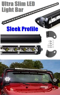 Very Long LED Light Bar 800mm Ultra Slim Single Row Design 9~60V DC 90Watts. Brand New Products.