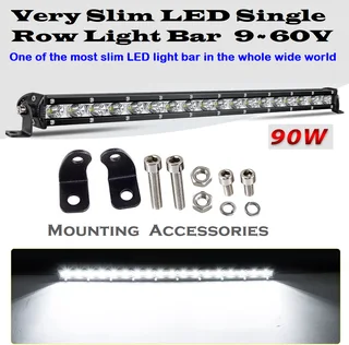 Very Long LED Light Bar 800mm Ultra Slim Single Row Design 9~60V DC 90Watts. Brand New Products.
