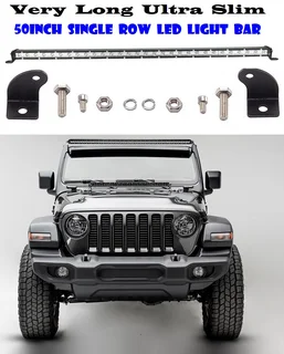 Very Long LED Light Bars: 50inch Ultra Slim Design Single Row 144W 1275mm 9~60V. Brand New Products.