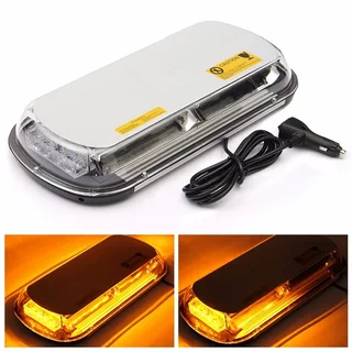 Amber / Orange / Yellow COB LED Car Roof Top Strobe Flash Light. Magnetic Mount. Brand New Products.