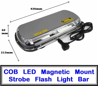 Amber / Orange / Yellow COB LED Car Roof Top Strobe Flash Light. Magnetic Mount. Brand New Products.