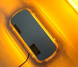 Amber / Orange / Yellow COB LED Car Roof Top Strobe Flash Light. Magnetic Mount. Brand New Products.
