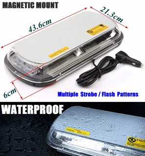 Green COB LED Vehicle Roof Top Strobe Flash Emergency Light. Magnetic Mount. Brand New Products.