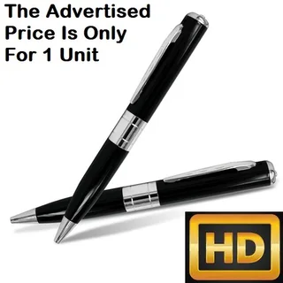 Spy Pen Digital Colour Video Audio Recorder with Micro SD Card Slot. Silver Trim. Brand New Products