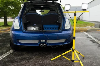 Tripod Stand: Yellow Weatherproof Compact and Durable. Ideal For Many Applications. Brand NEW.