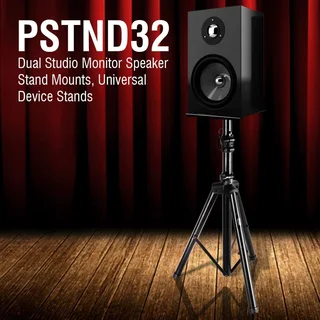 Heavy Duty TriPod Speaker Stands. Telescoping and Adjustable. In Black Colour. Brand New Products.