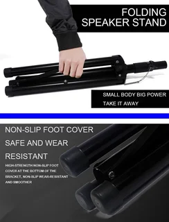 Heavy Duty TriPod Speaker Stands. Telescoping and Adjustable. In Black Colour. Brand New Products.