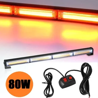 Amber Orange Yellow COB LED Strobe Flash Vehicle Light Bars. Single Sided. Brand New Products.