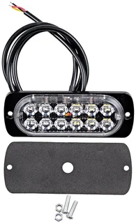 Cool White LED Flash Cluster Strobe Grille Bumper Lights Double Row 12V/24V. Brand New Products.