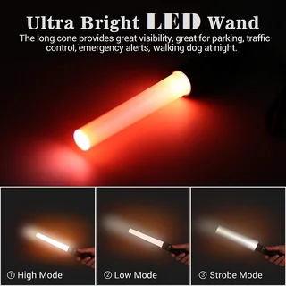 LED Hand-Held Traffic Safety Signal Light and Torch Rechargeable. Traffic Wand. Brand New Products.