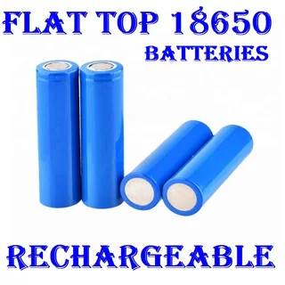 Flat Top Blue Rechargeable 18650 Lithium Ion 3.7V Batteries. For Light Duty Applications. Brand NEW.