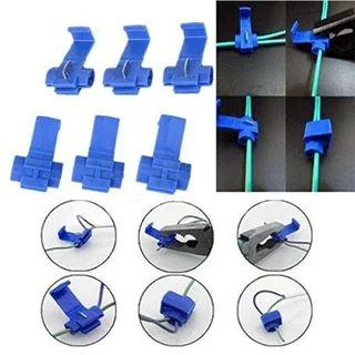 Solderless Wire Connectors Terminals Crimp Electrical Lock Quick Splice. Blue. Brand New Products.