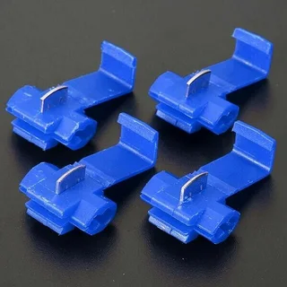 Solderless Wire Connectors Terminals Crimp Electrical Lock Quick Splice. Blue. Brand New Products.
