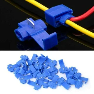 Solderless Wire Connectors Terminals Crimp Electrical Lock Quick Splice. Blue. Brand New Products.