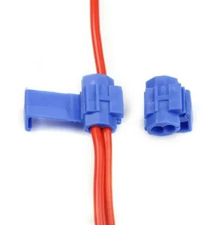 Solderless Wire Connectors Terminals Crimp Electrical Lock Quick Splice. Blue. Brand New Products.