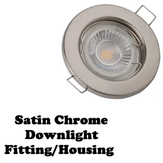 Downlight Fittings, Housings. Single Ring (Fixed) in Assorted Colours. Brand New Products.