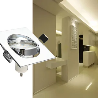 Downlight Fittings: Square Nouveau Classic Design with Swivel Tilt Function in Assorted Colours. NEW