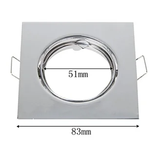 Downlight Fittings: Square Nouveau Classic Design with Swivel Tilt Function in Assorted Colours. NEW