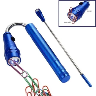 Unique Magnetic, Flexi Telescopic, Bendable Multifunctional Pick-Up-Tool LED Torch. Brand New Items.