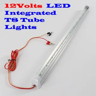 Frosted Diffuser 12V LED T8 Tube Lights Complete with Aluminium Bracket, Wiring and Clips. Brand NEW