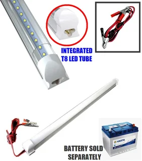 Clear Diffuser 12V LED T8 Tube Lights, Complete with Aluminium Bracket, Wiring and Clips. Brand NEW.